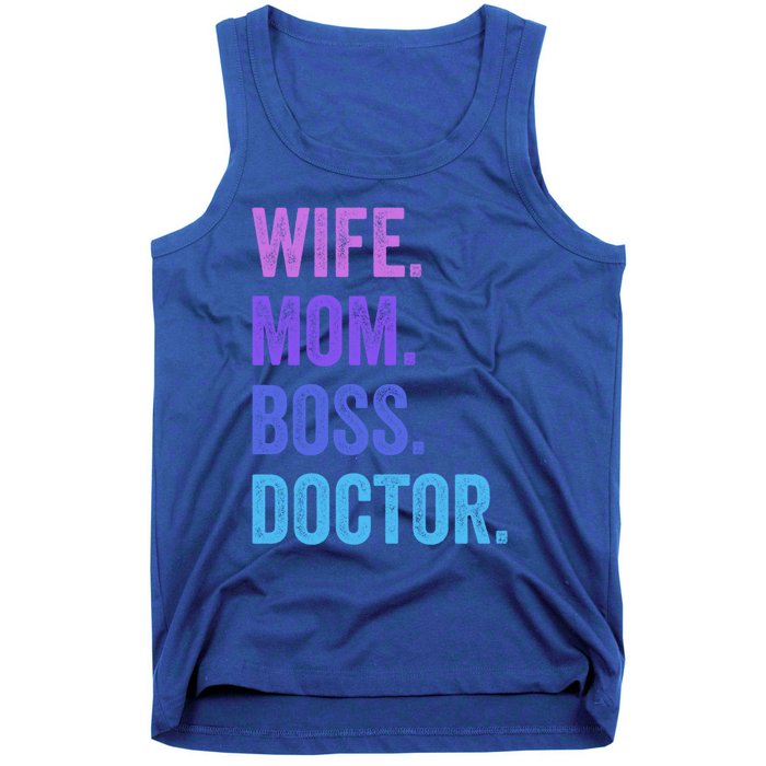 Wife Mom Boss Doctor Funny Mom Wife Sayings Meaningful Gift Tank Top