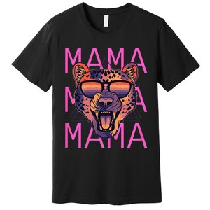 Wo MaMa Cheetah Fierce Mama Premium T-Shirt