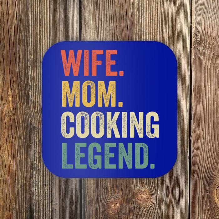 Wife Mom Cooking Legend Funny Cook Chef Mother Cute Gift Coaster