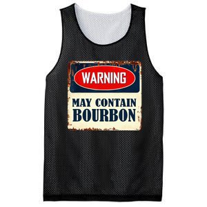 Warning May Contain Bourbon Mesh Reversible Basketball Jersey Tank