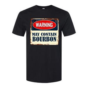 Warning May Contain Bourbon Softstyle CVC T-Shirt