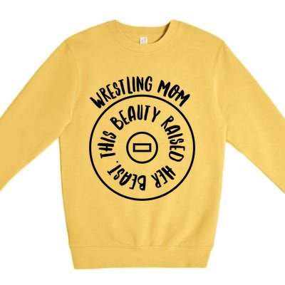 Wrestling Mom Cute Gift Premium Crewneck Sweatshirt