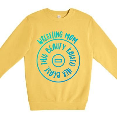 Wrestling Mom Cute Gift Premium Crewneck Sweatshirt