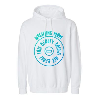 Wrestling Mom Cute Gift Garment-Dyed Fleece Hoodie