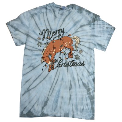 Western Merry Christmas (Excusive) Dtf Transfer Ready To Press Direct To Film Tie-Dye T-Shirt