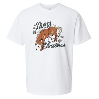 Western Merry Christmas (Excusive) Dtf Transfer Ready To Press Direct To Film Sueded Cloud Jersey T-Shirt