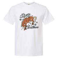 Western Merry Christmas (Excusive) Dtf Transfer Ready To Press Direct To Film Garment-Dyed Heavyweight T-Shirt