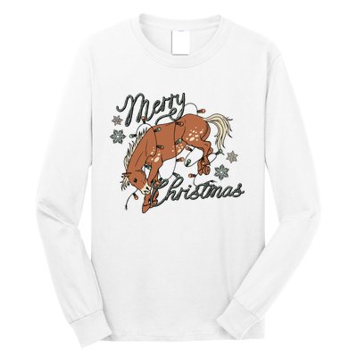 Western Merry Christmas (Excusive) Dtf Transfer Ready To Press Direct To Film Long Sleeve Shirt