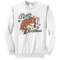 Western Merry Christmas (Excusive) Dtf Transfer Ready To Press Direct To Film Sweatshirt