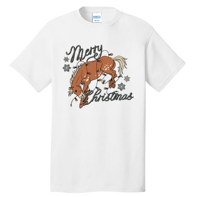 Western Merry Christmas (Excusive) Dtf Transfer Ready To Press Direct To Film Tall T-Shirt