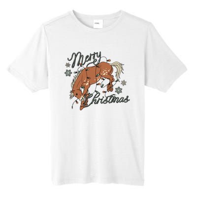 Western Merry Christmas (Excusive) Dtf Transfer Ready To Press Direct To Film Tall Fusion ChromaSoft Performance T-Shirt