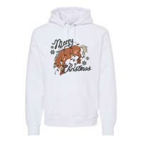 Western Merry Christmas (Excusive) Dtf Transfer Ready To Press Direct To Film Premium Hoodie