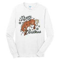 Western Merry Christmas (Excusive) Dtf Transfer Ready To Press Direct To Film Tall Long Sleeve T-Shirt