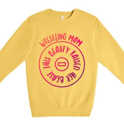 Wrestling Mom Cute Gift Premium Crewneck Sweatshirt