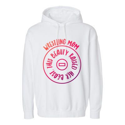 Wrestling Mom Cute Gift Garment-Dyed Fleece Hoodie