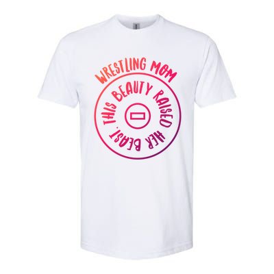 Wrestling Mom Cute Gift Softstyle CVC T-Shirt