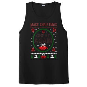 Women Make Christmas Great Again Funny Trump Christmas Sweater PosiCharge Competitor Tank