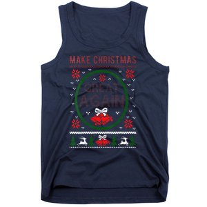 Women Make Christmas Great Again Funny Trump Christmas Sweater Tank Top