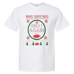 Women Make Christmas Great Again Funny Trump Christmas Sweater Garment-Dyed Heavyweight T-Shirt