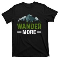 Wander More Camping Vintage Retro T-Shirt