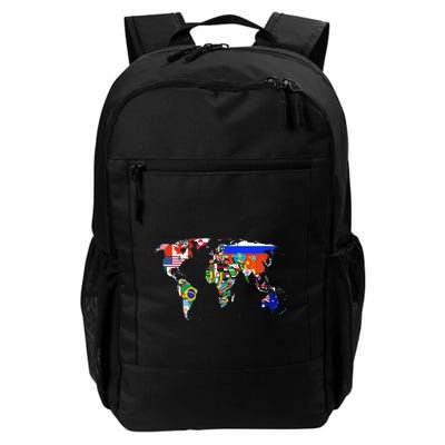 World Map Country Flag Atlas Gift Funny Gift Backpack