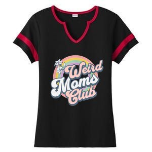 Weird Moms Club Ladies Halftime Notch Neck Tee