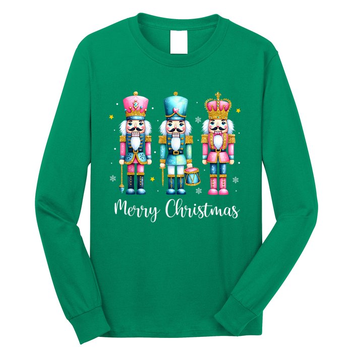 Women Merry Christmas Nutcracker Ballet Festive Xmas Gift Long Sleeve Shirt