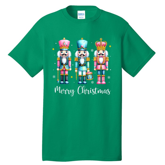 Women Merry Christmas Nutcracker Ballet Festive Xmas Gift Tall T-Shirt