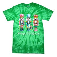 Women Merry Christmas Nutcracker Ballet Festive Xmas Gift Tie-Dye T-Shirt