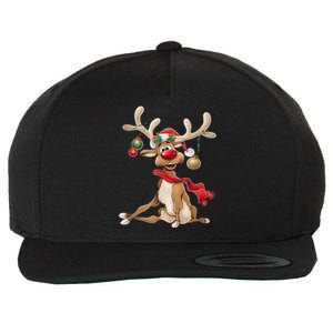 Women Merry Christmas Gifts For Him Funny Reindeer Xmas Gift Wool Snapback Cap