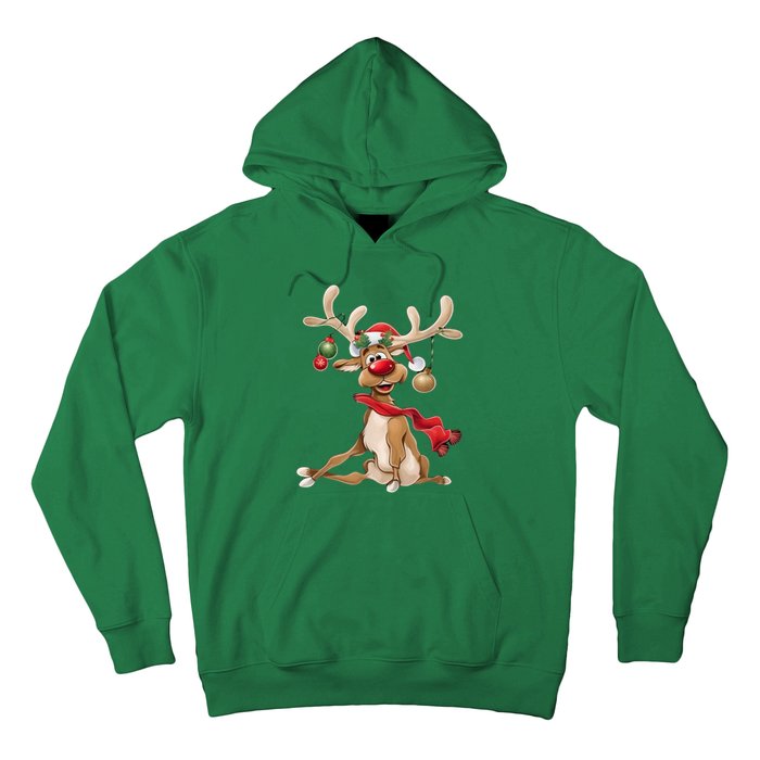 Women Merry Christmas Gifts For Him Funny Reindeer Xmas Gift Hoodie