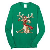 Women Merry Christmas Gifts For Him Funny Reindeer Xmas Gift Long Sleeve Shirt