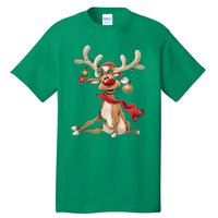 Women Merry Christmas Gifts For Him Funny Reindeer Xmas Gift Tall T-Shirt