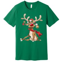 Women Merry Christmas Gifts For Him Funny Reindeer Xmas Gift Premium T-Shirt