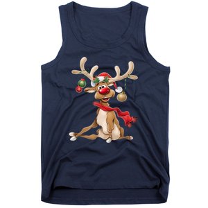 Women Merry Christmas Gifts For Him Funny Reindeer Xmas Gift Tank Top