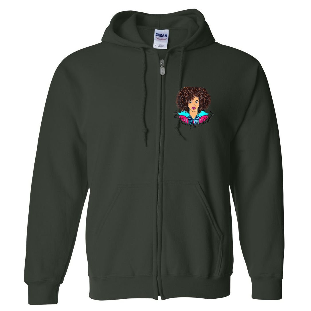 Womens My Crown Acts Professional Full Zip Hoodie