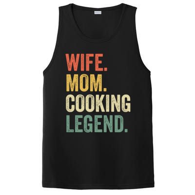 Wife Mom Cooking Legend Funny Cook Chef Mother Cute Gift PosiCharge Competitor Tank