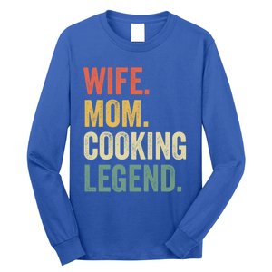 Wife Mom Cooking Legend Funny Cook Chef Mother Cute Gift Long Sleeve Shirt