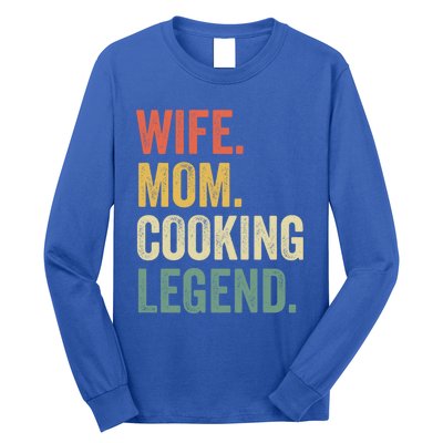 Wife Mom Cooking Legend Funny Cook Chef Mother Cute Gift Long Sleeve Shirt