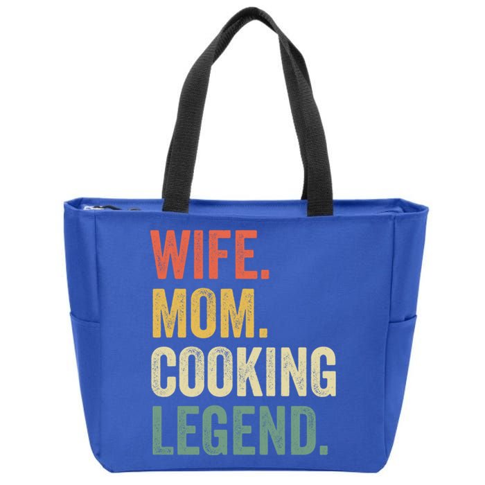 Wife Mom Cooking Legend Funny Cook Chef Mother Cute Gift Zip Tote Bag