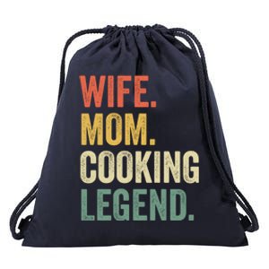 Wife Mom Cooking Legend Funny Cook Chef Mother Cute Gift Drawstring Bag