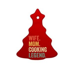 Wife Mom Cooking Legend Funny Cook Chef Mother Cute Gift Ceramic Tree Ornament