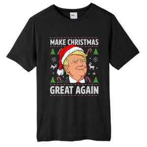 Women Make Christmas Great Again Funny Trump Ugly Christmas Tall Fusion ChromaSoft Performance T-Shirt