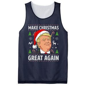 Women Make Christmas Great Again Funny Trump Ugly Christmas Mesh Reversible Basketball Jersey Tank