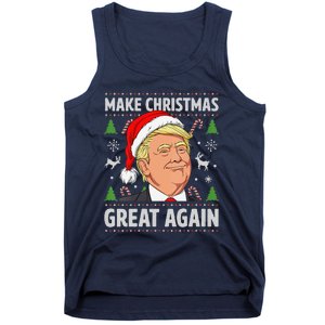 Women Make Christmas Great Again Funny Trump Ugly Christmas Tank Top