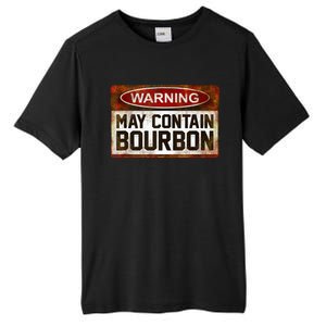 Warning May Contain Bourbon Tall Fusion ChromaSoft Performance T-Shirt