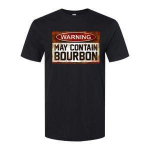 Warning May Contain Bourbon Softstyle CVC T-Shirt