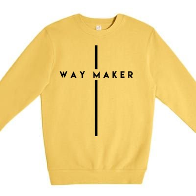 Way Maker Cross Christian Premium Crewneck Sweatshirt