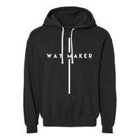 Way Maker Cross Christian Garment-Dyed Fleece Hoodie
