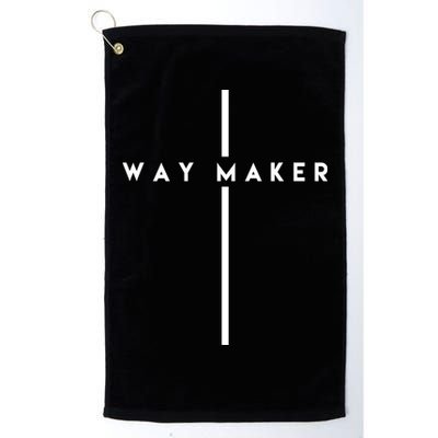 Way Maker Cross Christian Golf Towel